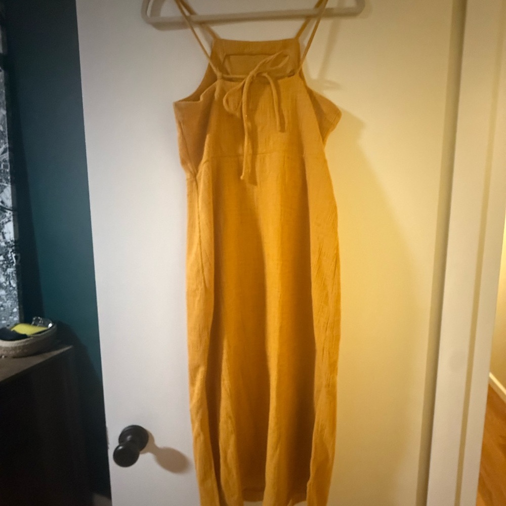 Madewell Yellow Halter Dress